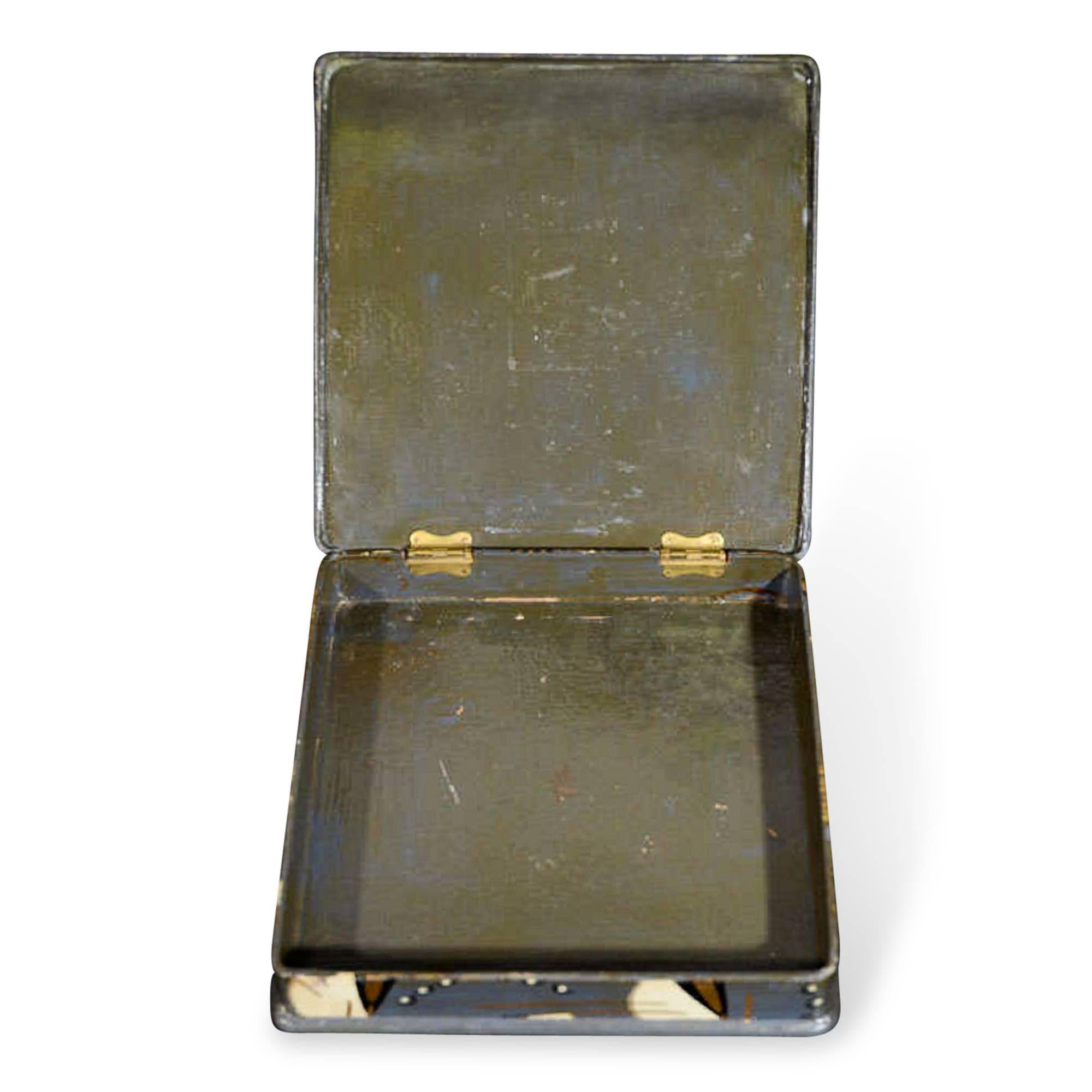 Papier Mâché Tray and Box Attributed to Paul Poiret, French, 1920s For Sale 2