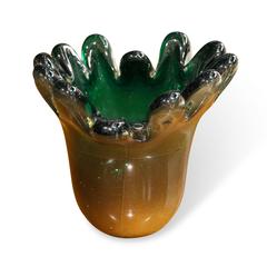 Glass "Finger" Vase by Archimede Seguso, Italian, circa 1960