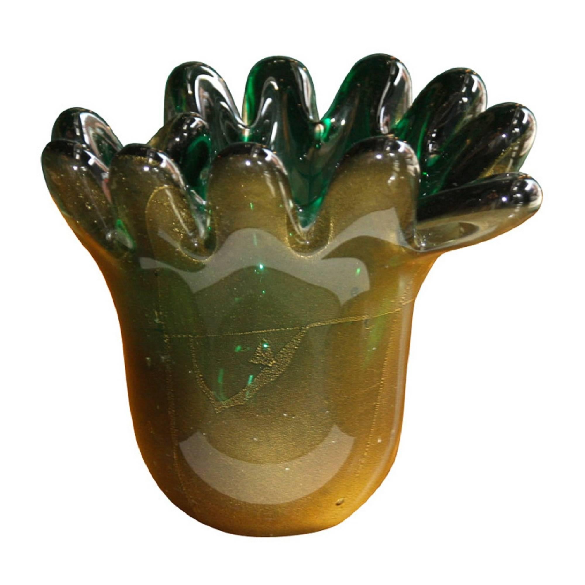 Glass "Finger" Vase by Archimede Seguso, Italian, circa 1960 For Sale