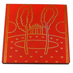 Illustration on Inlaid Aluminium by Winold Reiss, American, 1930s