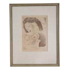 Colored Lithograph by Mariette Lydis, French, Late 1920s