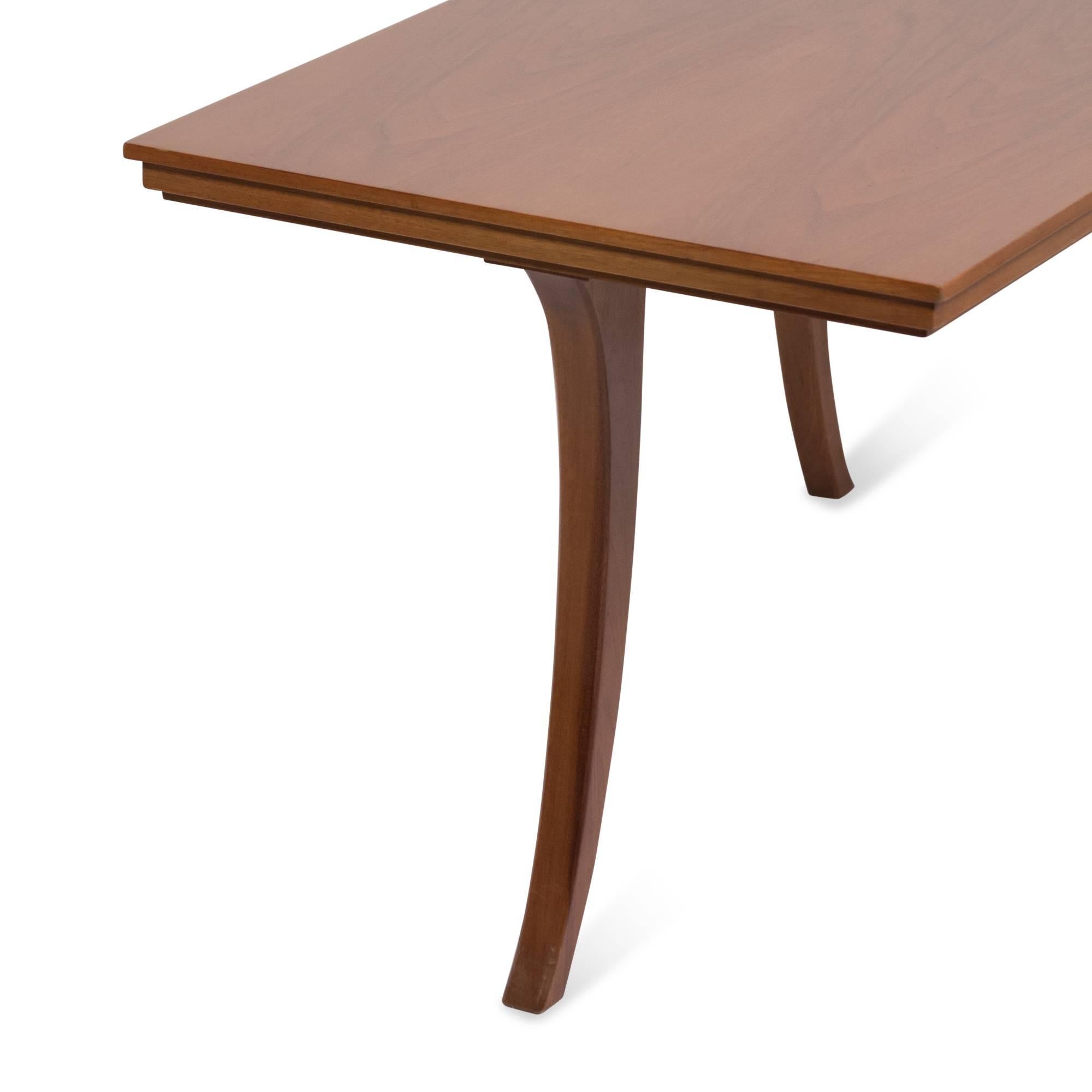 Walnut Three-Legged Coffee Table by Gibbings for Saridis, 1960s 2