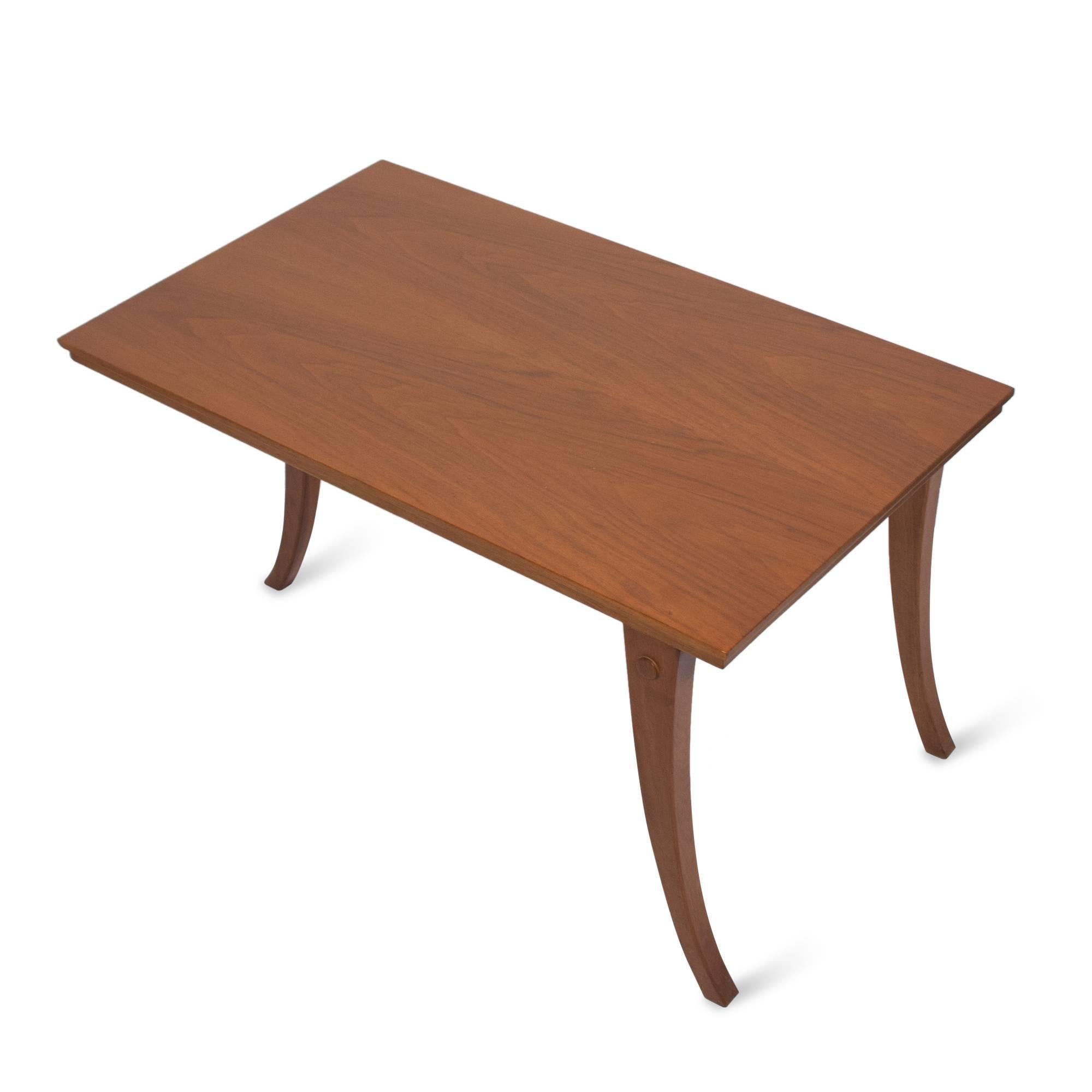 Walnut Three-Legged Coffee Table by Gibbings for Saridis, 1960s 1