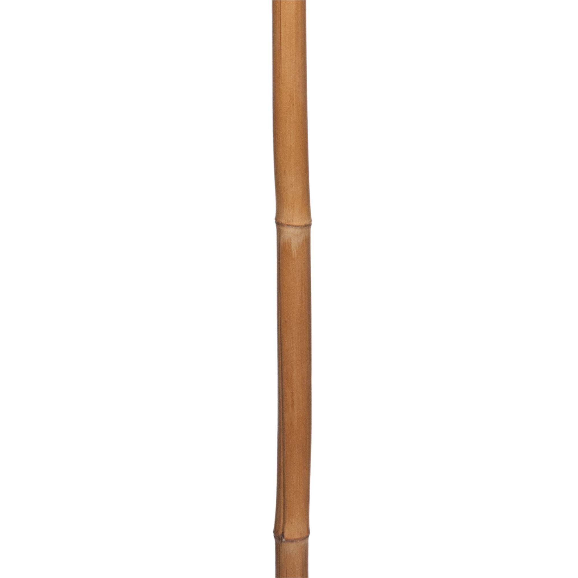 Auböck Style Bamboo Floor Lamp, Austrian, 1950s In Excellent Condition For Sale In Hoboken, NJ