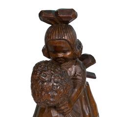 German Carved Wood Figure, circa 1930
