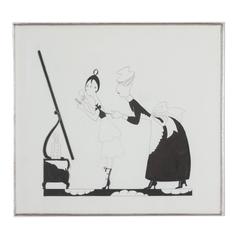 Illustration Domestic Scene, American, 1950s