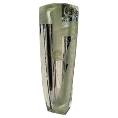Crystal Vase by Anatole Riecke Abstract and Cubist Decor La Coupole Restaurant