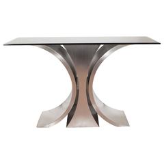 Sculptural Steel Console Table 2
