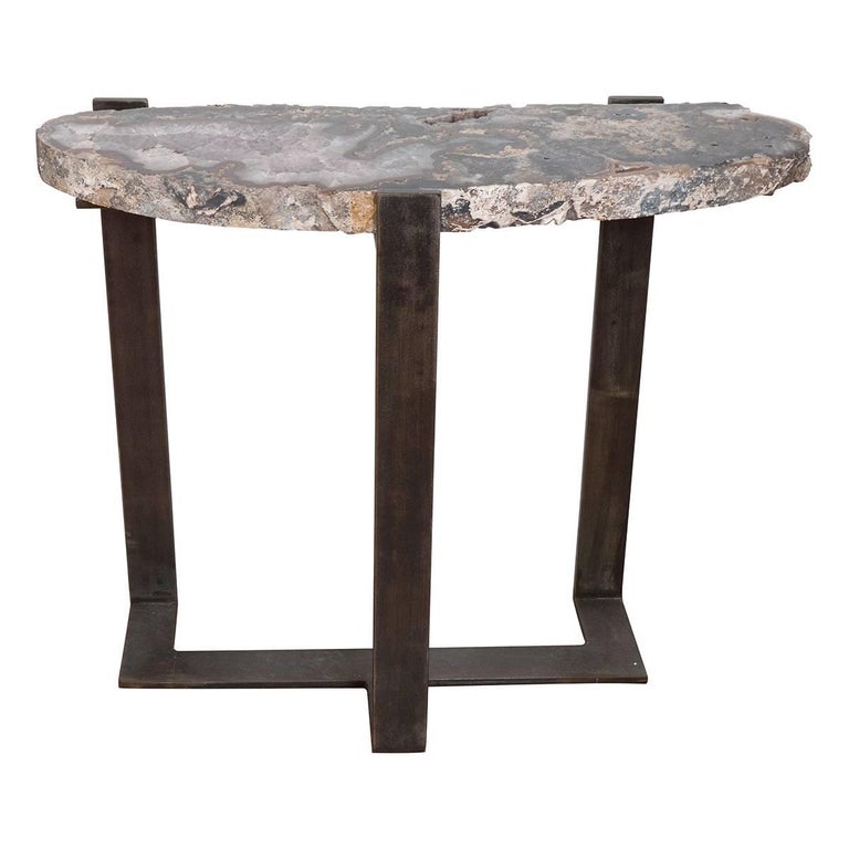 Rock Crystal Slab Table at 1stDibs rock slab table