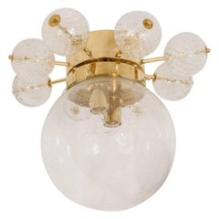 Glass Globe Flush Mount Fixture