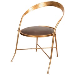 Pair of Gilt Metal Chairs Pair of Gilt Metal Chairs