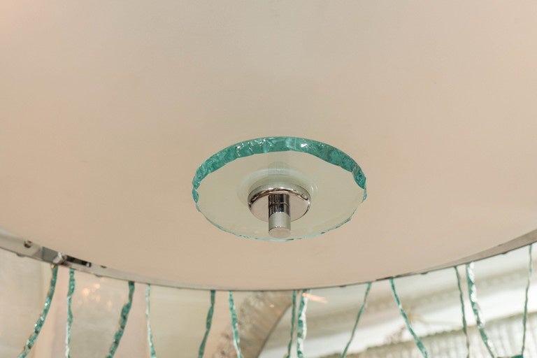 Large-Scale Frosted Glass Chandelier 3