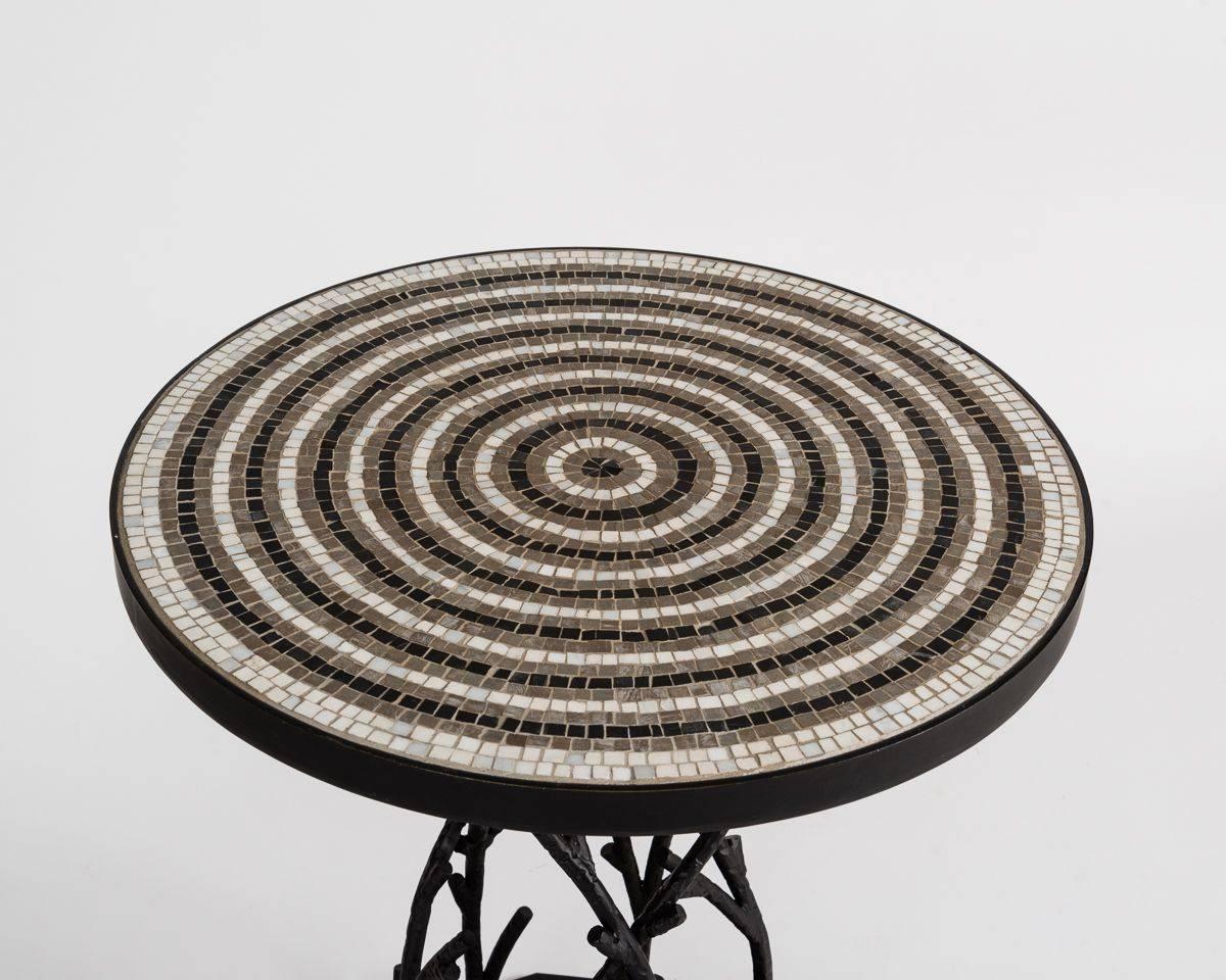 A contemporary edition of an occasional table by Bill Willis, created circa 1970.