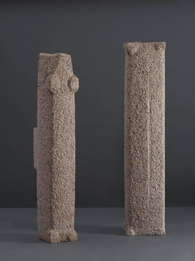 Yongjin Han was born in Seoul, South Korea in 1934. After the Korean War—in which he fought, lying about his age in order to enlist—he was one of six students admitted to the sculpture program at the Seoul National University. At the time of his