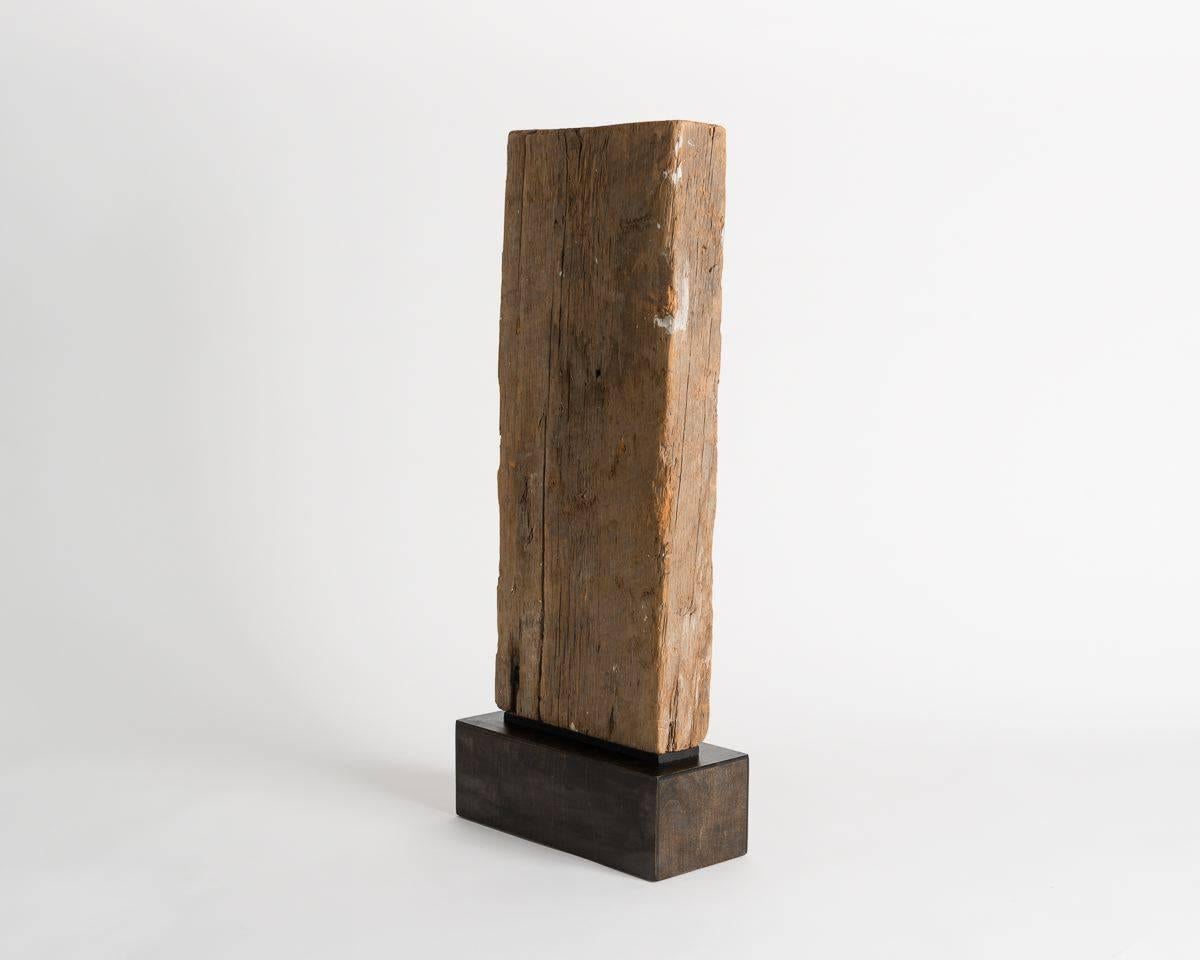 Hand-Carved Yongjin Han, Piece of Wood, Sculpture, United States, 1976 For Sale