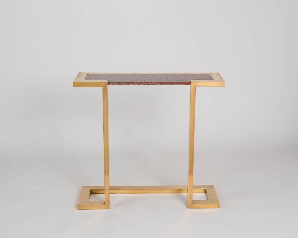 Polished Nucci Valsecchi, Freestanding Console, Italy, C. 1970