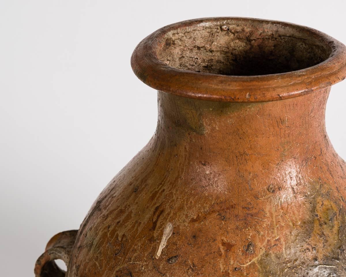 Ceramic Ancient Vessel with Dual Handles, Bronze Age