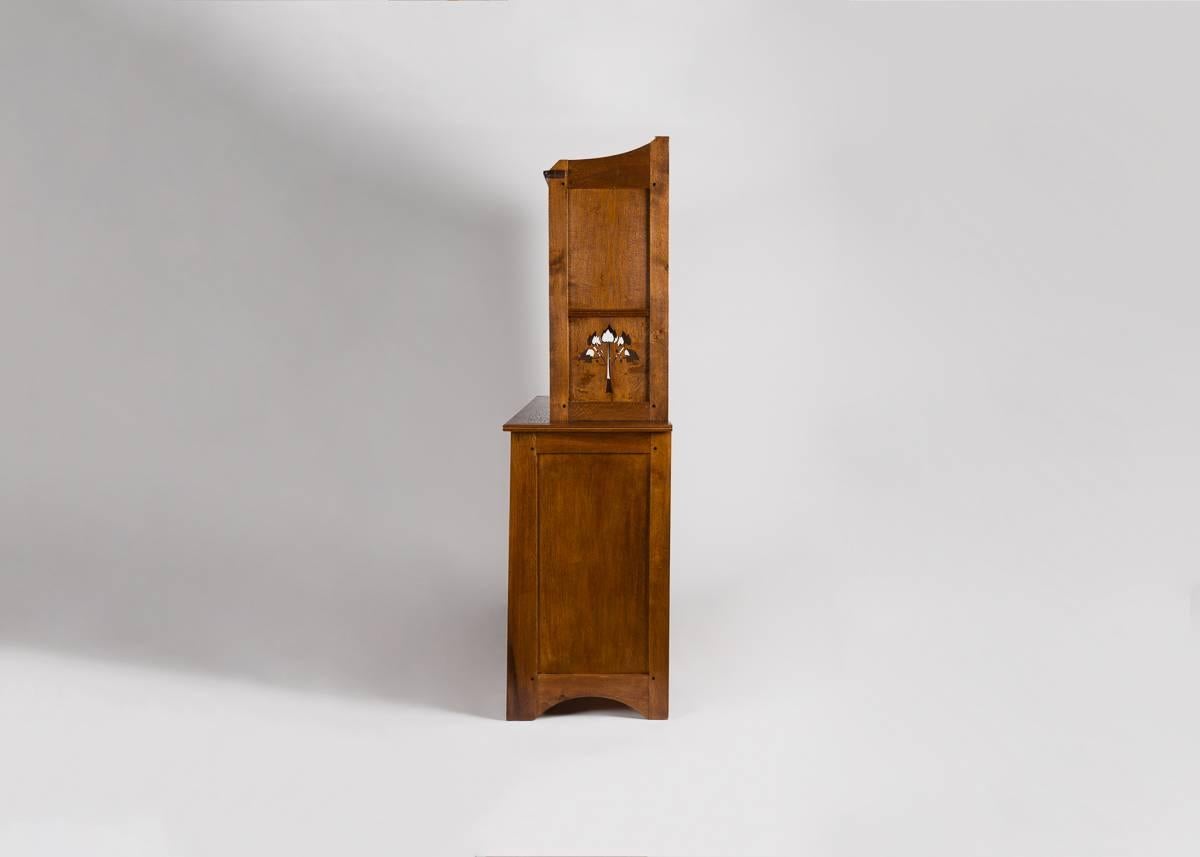 Early 20th Century Léon Jallot Cabinet, Oak and Ash France, C. 1905 For Sale