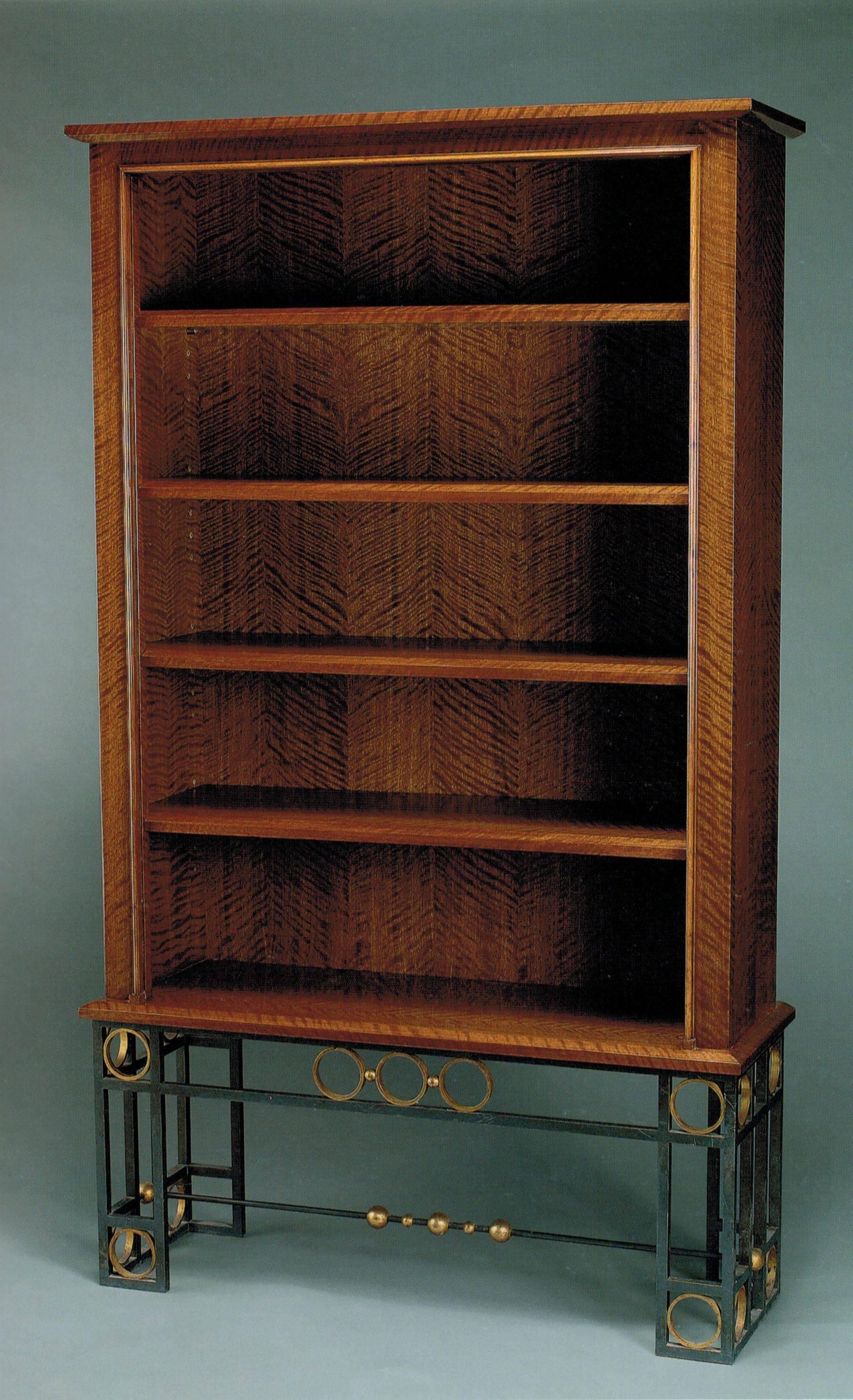 Patinated Maison Leleu, a Pair of Bookcases, France, 1963