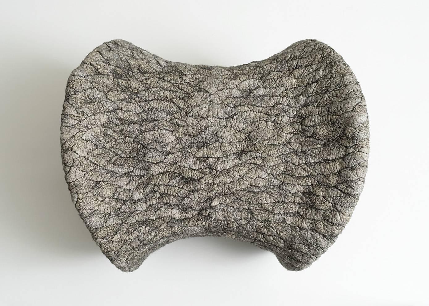 Wool Ayala Serfaty, Rapa Series: Daura & Justo, Armchair & Ottoman, israel, 2013 For Sale