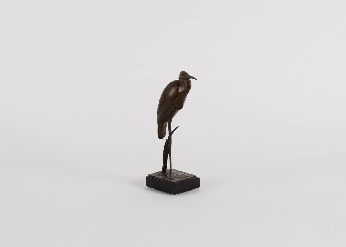 20th Century André Vincent Becquerel, Sculpture of a Kingfisher Bird, France