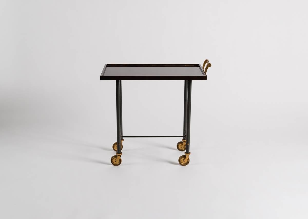 20th Century Maison Leleu, Rolling Bar Cart, France, C. 1960