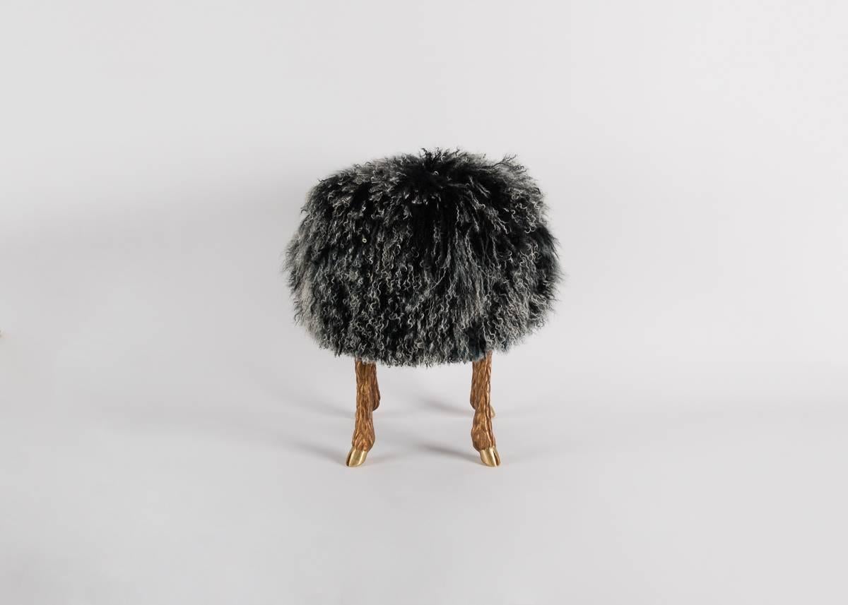 Mark Bankowsky, Pieds de Bouc, Stool, France, 2010 In Excellent Condition For Sale In New York, NY