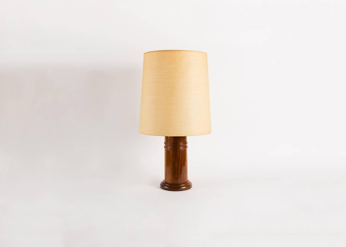 Bill Willis, Pair of Iroko Lamps, Morocco, Late 20th Century For Sale 2