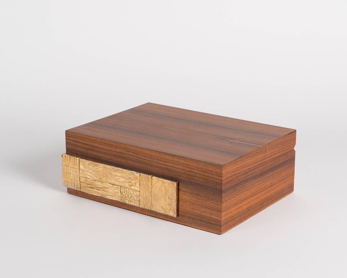 Aldus, Kalòn, Walnut & Bronze Humidor, Italy, 2014 1