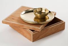 Paar Schalen aus sandgegossener Bronze von Jaimal Odedra