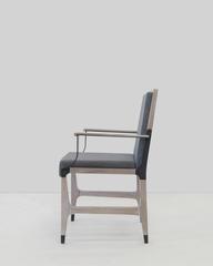 Mark Zeff, Bronze and Limed Oak Dining Armchair, USA, 2015