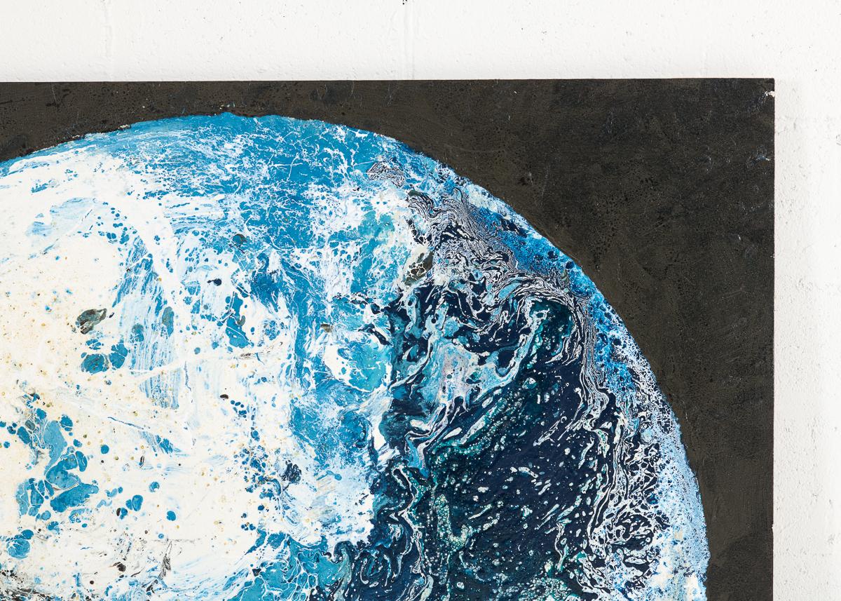 Américain NB 37, peinture à grande échelle d'une planète par Thierry Despont en vente