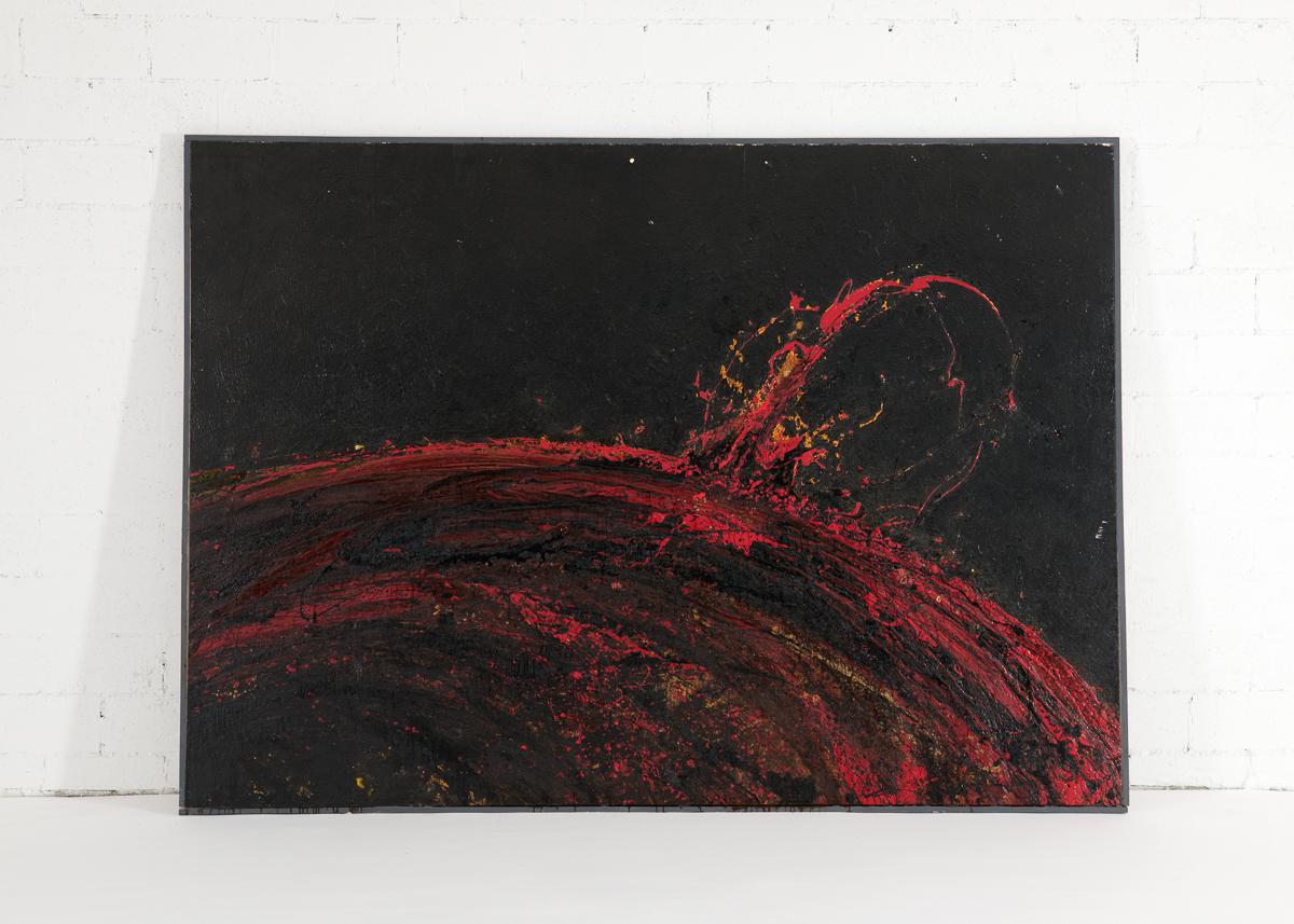 Enamel NB 16, Large-scale Painting of a Planet by Thierry Despont For Sale