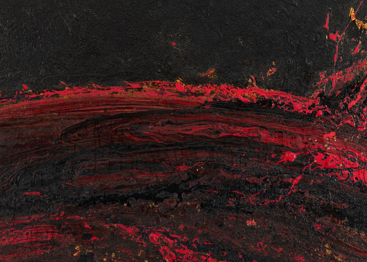 NB 16, Large-scale Painting of a Planet by Thierry Despont In Good Condition For Sale In New York, NY