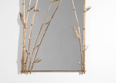Osanna Visconti di Modrone, Bambù, Mirror, Style, Bronze, Italy, 2020