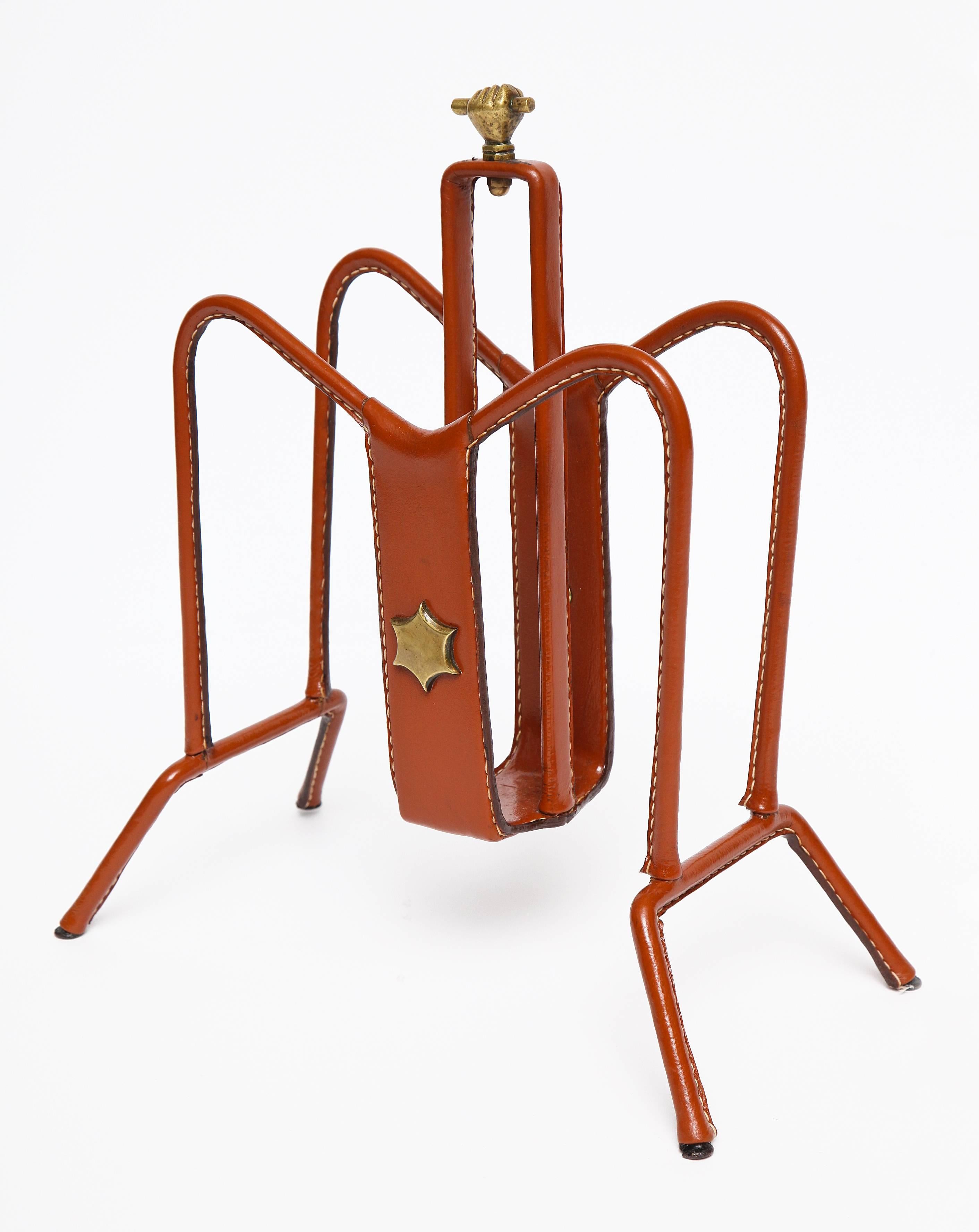 Magazine Rack by Perrier & Fils In Good Condition In New York, NY