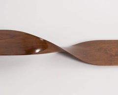 Console sculpturale en noyer sculptée à la main Carol Egan, États-Unis, 2012