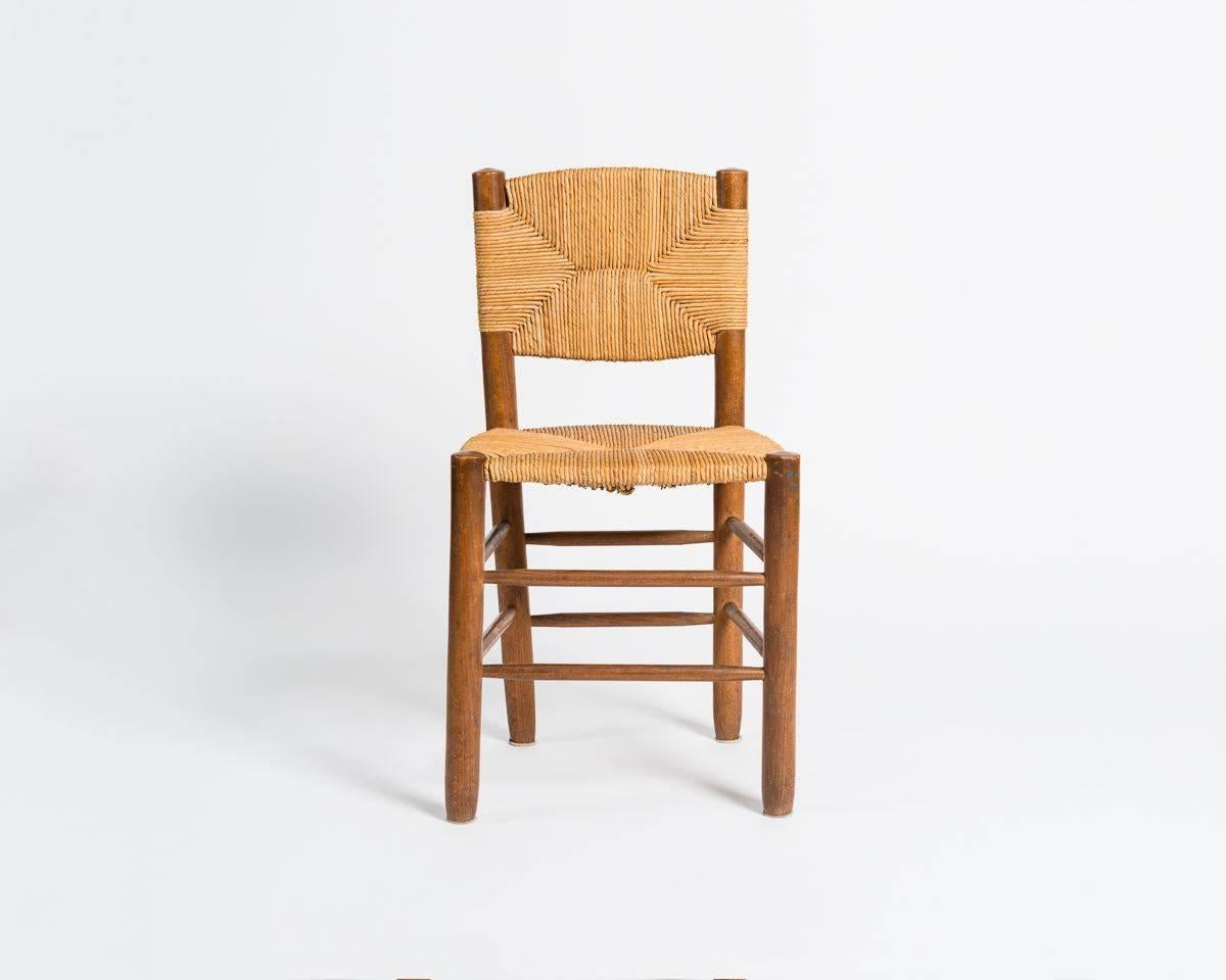 Charlotte Perriand, Pair of Chairs, France, C. 1950 In Good Condition In New York, NY