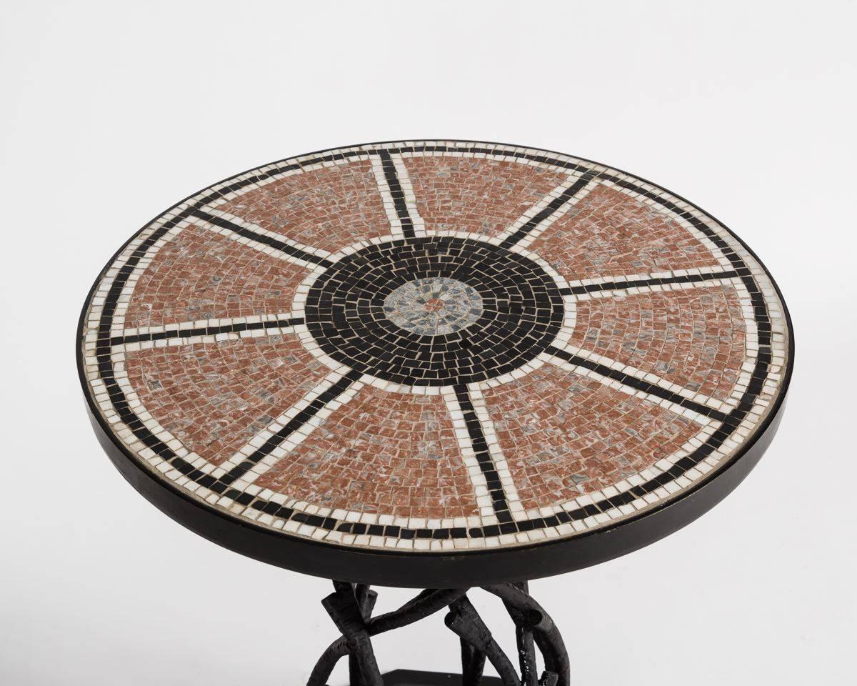 This occasional table, designed by celebrated decorator Bill Willis, is as evocative of the Moroccan decorative tradition as it is firmly entrenched in a western one. The table is thereby characteristic of Willis’s genius for seamlessly intertwining