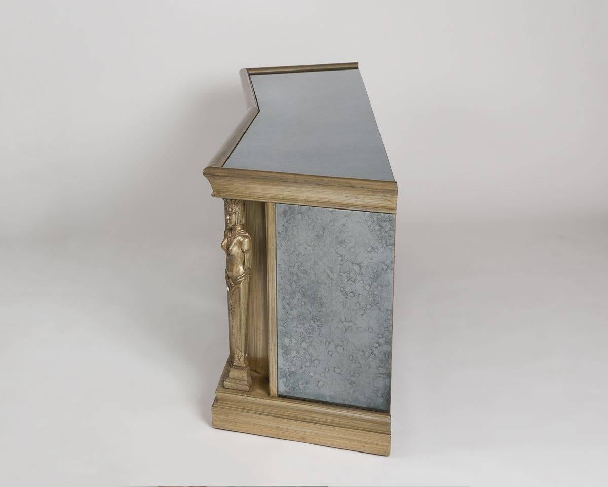 James Mont, Cabinet with Caryatids, United States, C. 1960 In Excellent Condition In New York, NY