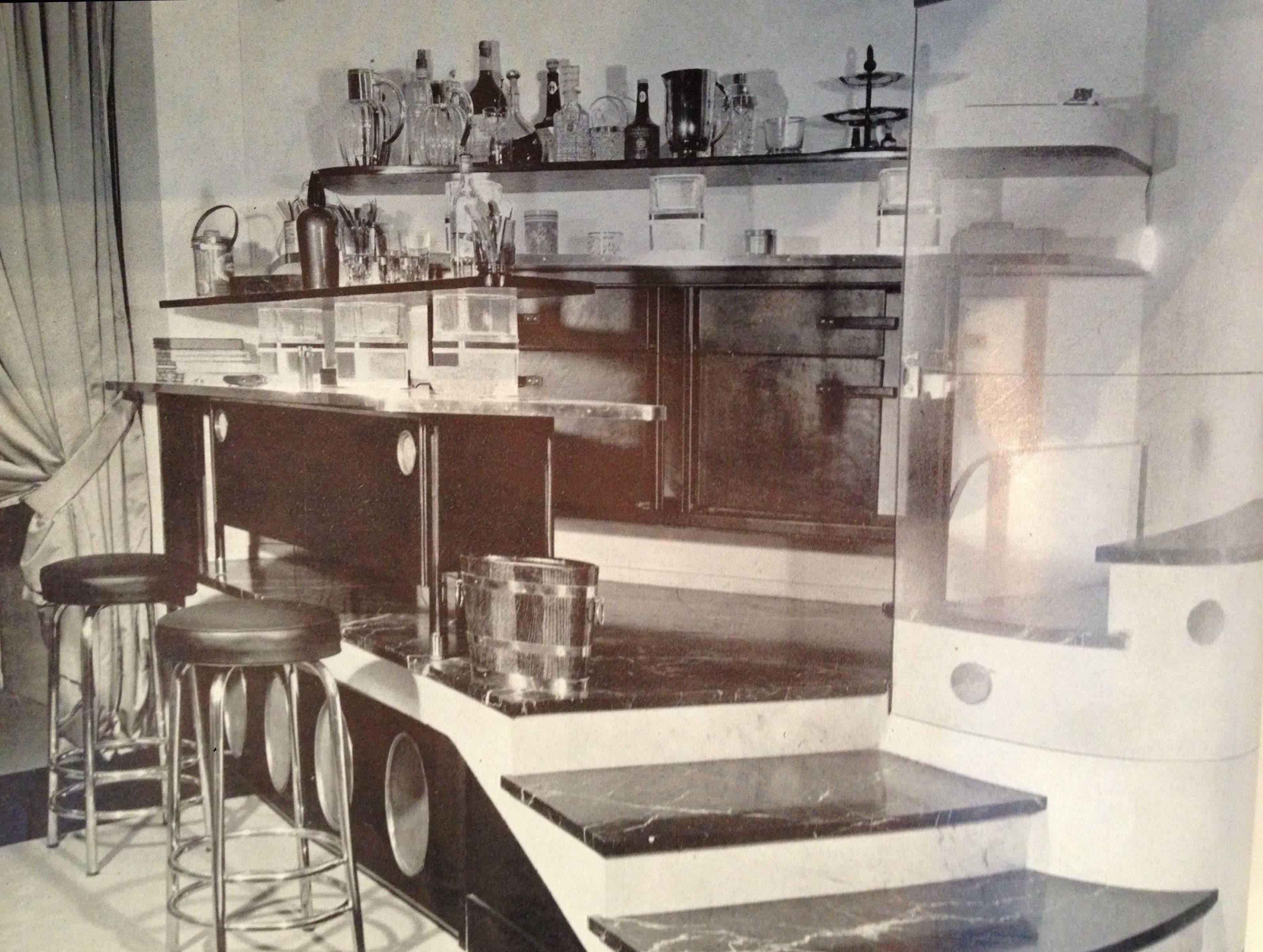 Jacques Adnet, meuble de bar, France, milieu du 20e siècle en vente 1