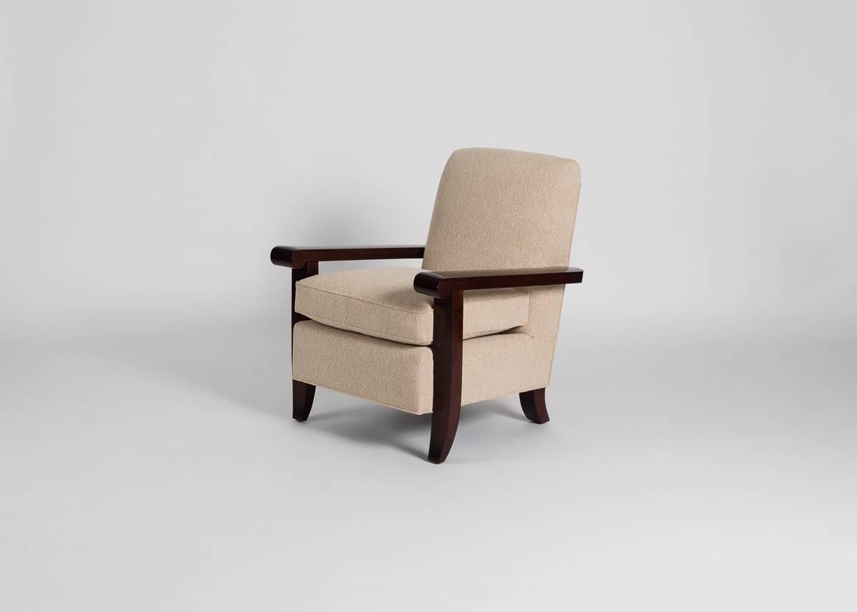 Jacques Adnet, Pair of Armchairs, France, 1955 In Excellent Condition In New York, NY