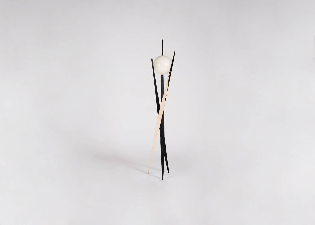 Italian Achille Salvagni, Divo, Contemporary Bronze and Onyx Floor Lamp, Italy, 2016 For Sale