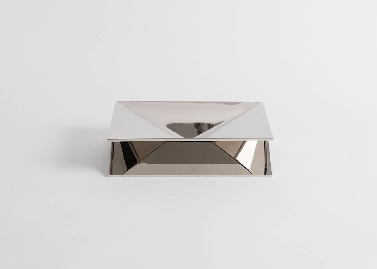 Plated Juan & Paloma Garrido, Triangular, Centerpiece, Spain, 2017 For Sale
