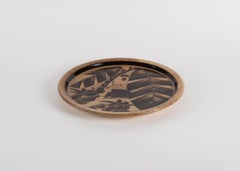 Nills Thorsson for Royal Copenhagen, Platter with Nature Motifs, Denmark, 1930s