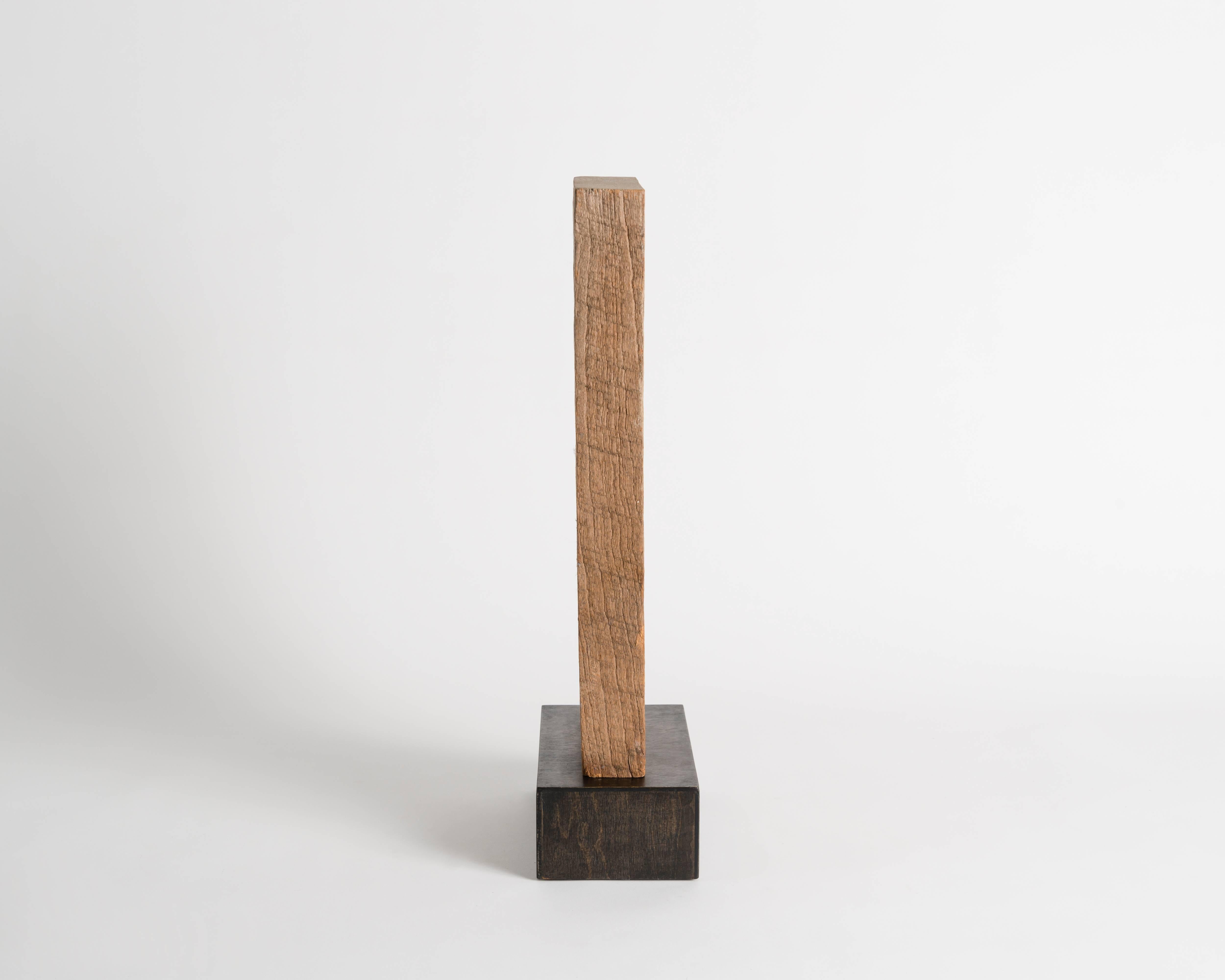 Late 20th Century Yongjin Han, a Piece of Wood, Sculpture, United States, 1976 For Sale