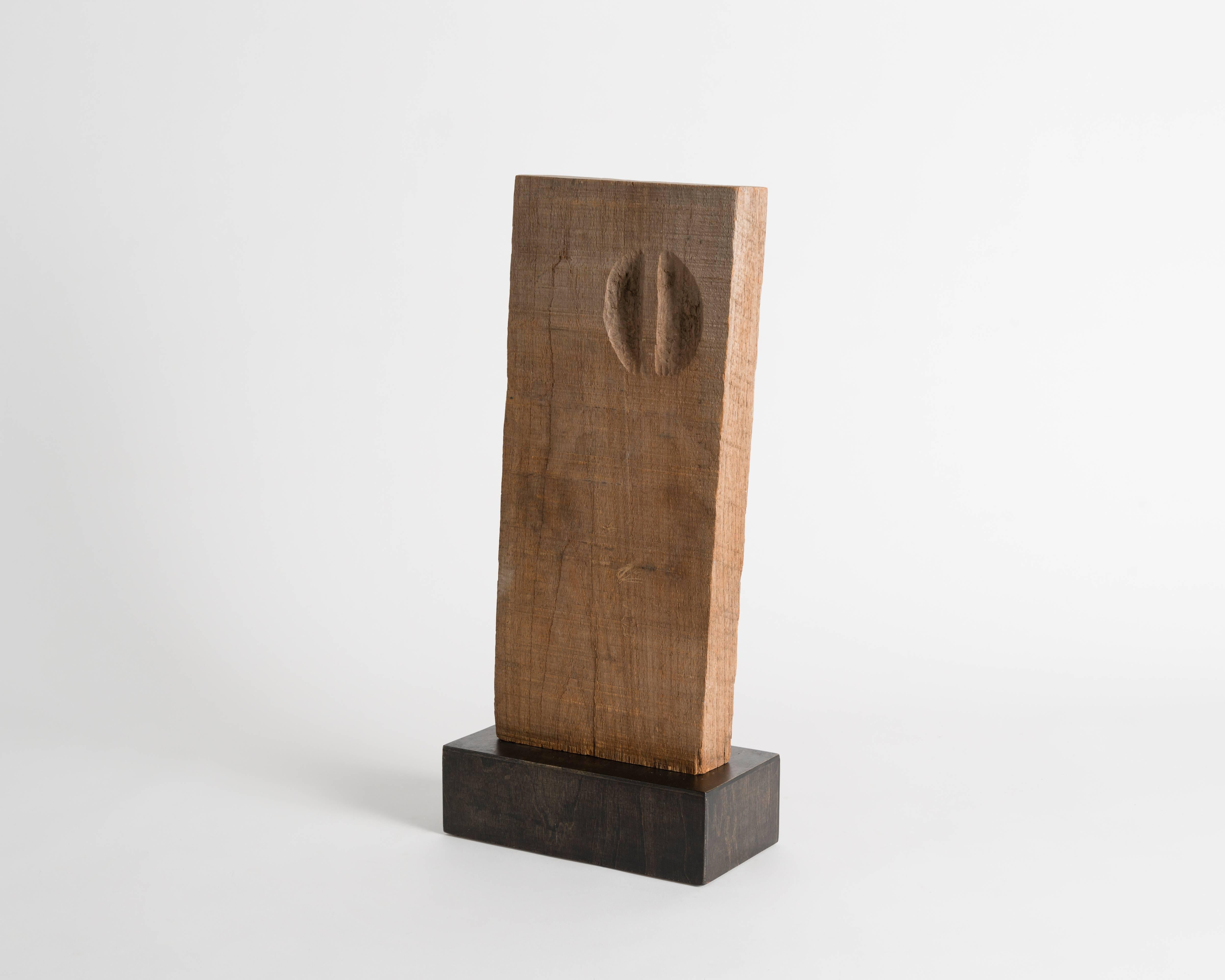 Bois Une pièce de bois, sculpture du Yongjin Han, États-Unis, 1976 en vente