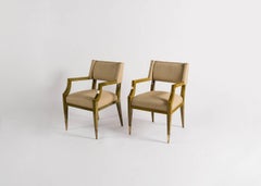 Attribuito a Raphaël, Coppia di poltrone verdi, Francia