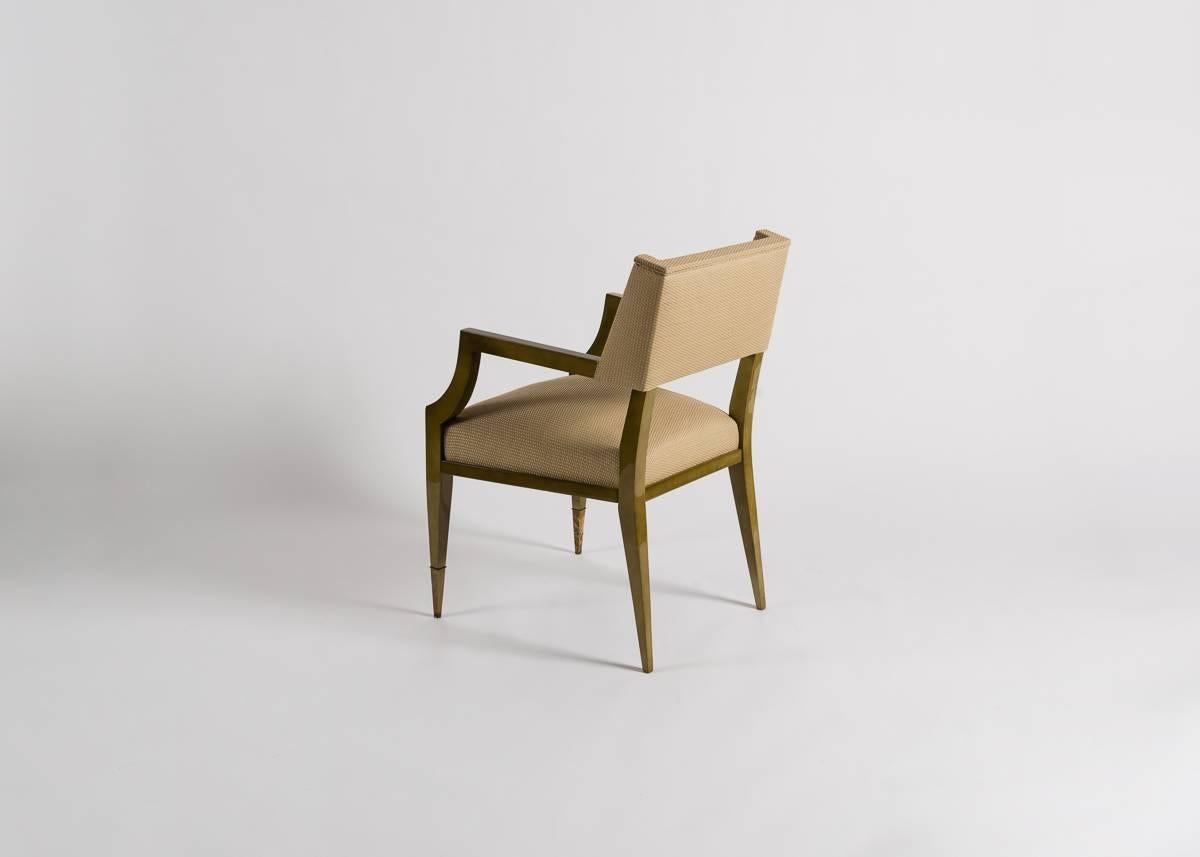 Attribué à Raphaël, Paire de fauteuils verts, France en vente 2