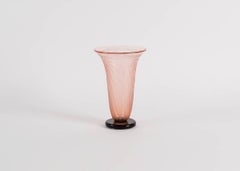 Charles Schneider, Jarrón de vidrio Art Déco, Francia, c. 1930